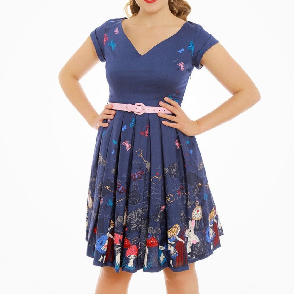 Lindy Bop Alice in Wonderland dress uk26 / us22